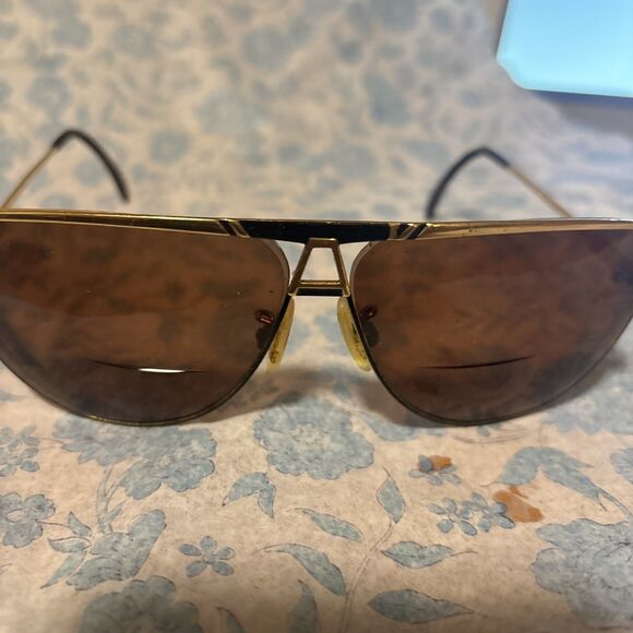 Vintage Cazal 960 Black & Gold 1970\'s Sunglasses main image 6